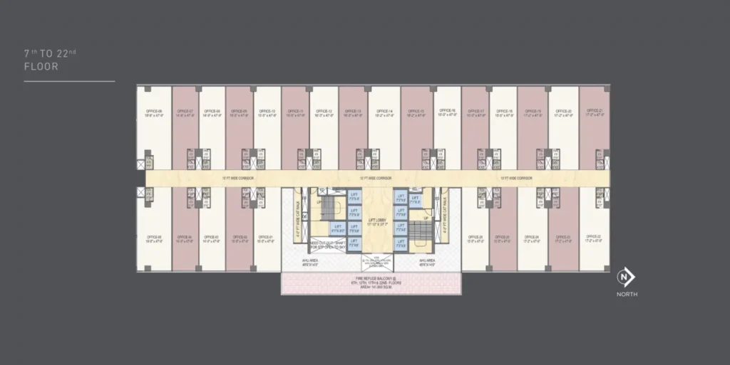 Akshar stellar vashi floor plan 3